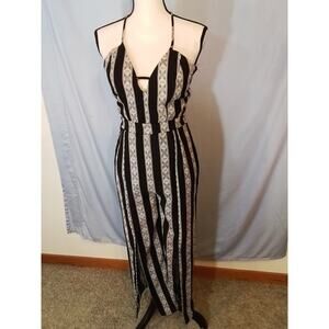 Crystal Sky; Black and Gray jumpsuit